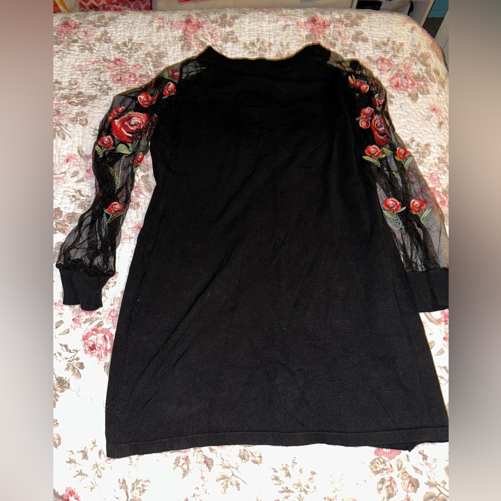 INC Black Rose dress size large
